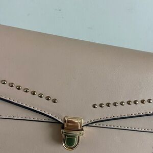 Beige Clutch / Crossbody Bag